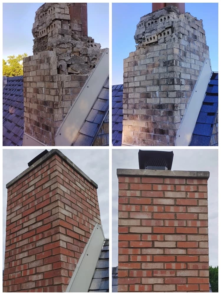 ES Masonry & Tuckpointing chimney services work photo 5 - Professional chimney cleaning and repair in Burr Ridge, Illinois
