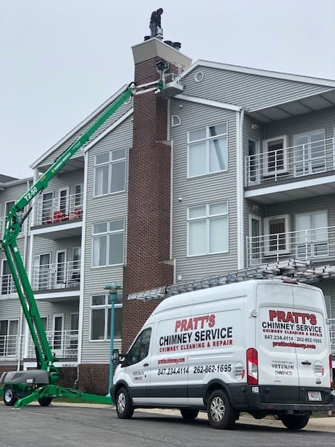 Pratt's Professional Chimney Service chimney services work photo 6 - Professional chimney cleaning and repair in Pleasant Prairie, Massachusetts