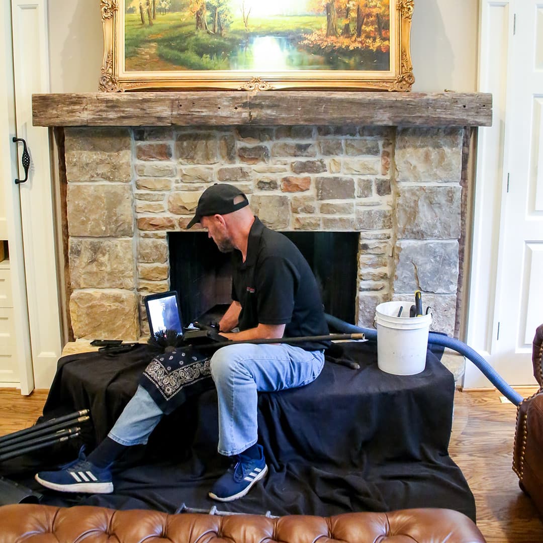 Chimney Solutions of Fayetteville chimney services work photo 6 - Professional chimney cleaning and repair in Fayetteville, Georgia