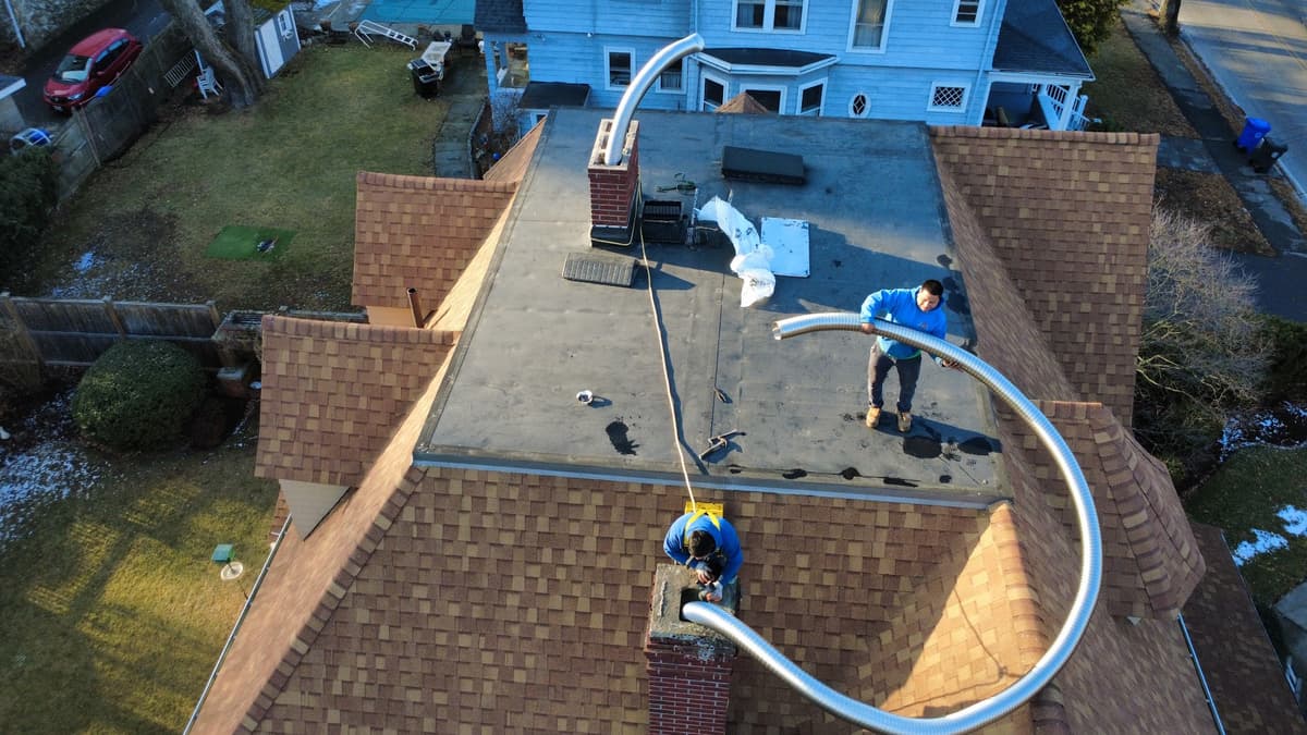 Topdog Chimney chimney services work photo 5 - Professional chimney cleaning and repair in Lynn, Massachusetts