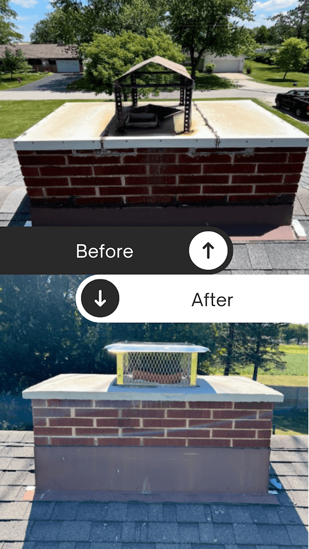 D&L Sweeps chimney services work photo 5 - Professional chimney cleaning and repair in Bourbonnais, Georgia