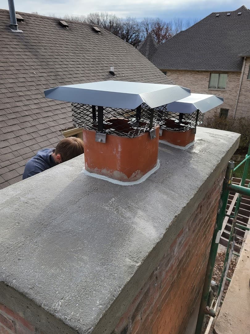 McAuley Masonry llc chimney services work photo 6 - Professional chimney cleaning and repair in Frankfort, Illinois