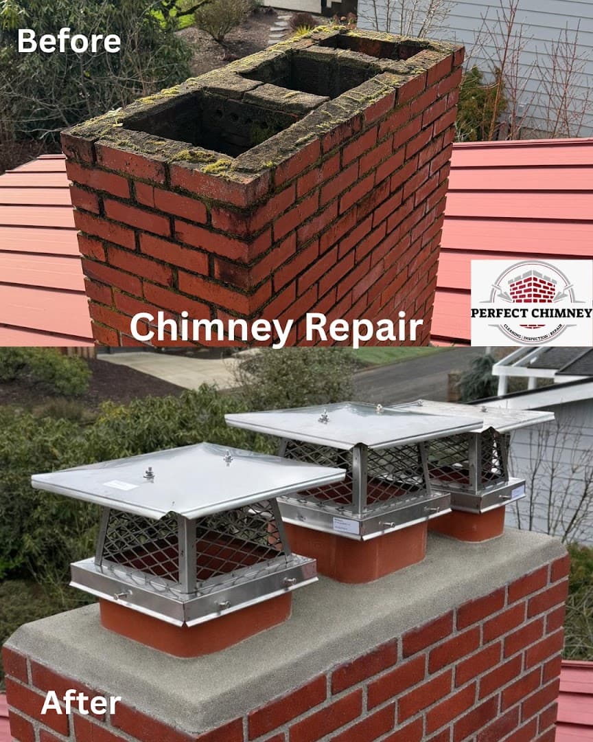 Perfect chimney chimney services work photo 5 - Professional chimney cleaning and repair in Portland, Washington