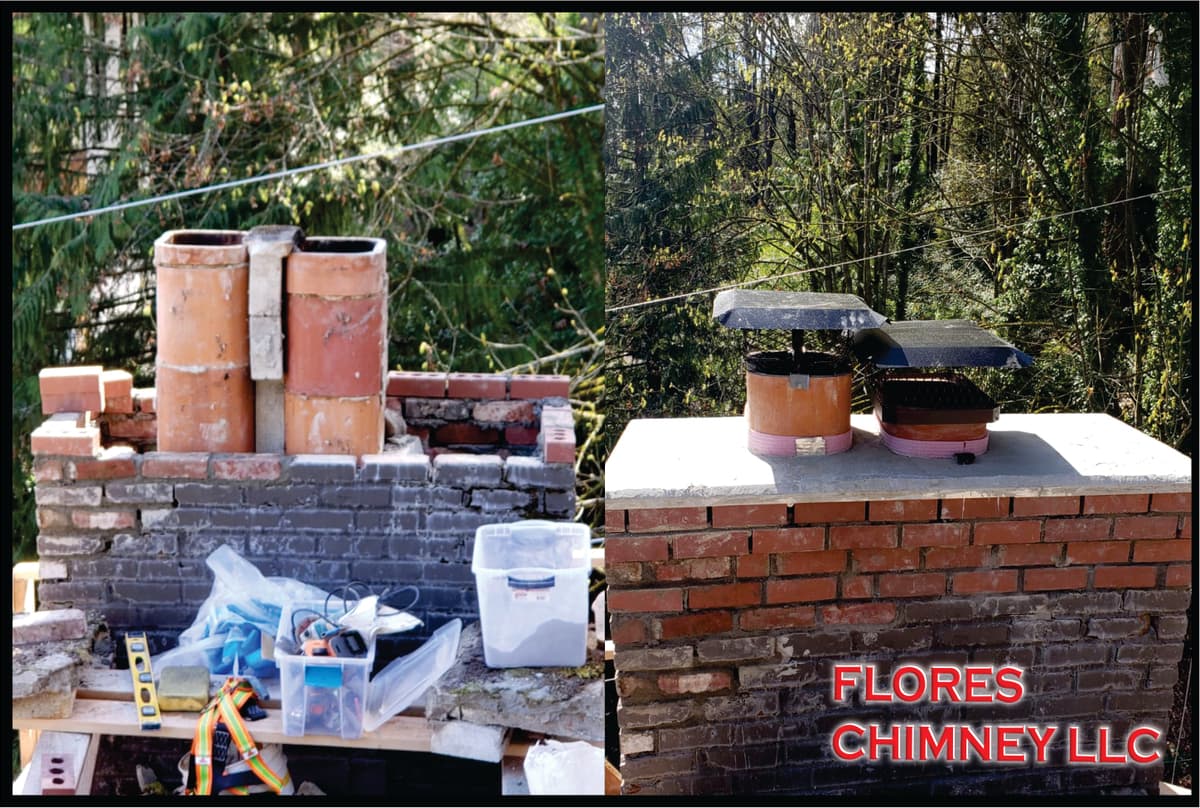 Flores Chimney LLC chimney services work photo 5 - Professional chimney cleaning and repair in Federal Way, Washington