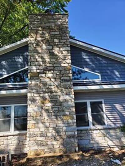 Jerry's Masonry chimney services work photo 5 - Professional chimney cleaning and repair in Shawano, Massachusetts